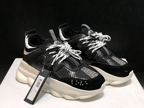 Italian luxury jewelry Versace_Versace 18 autumn and winter new men and women fashion trends thick bottom low-top casual sports shoes 36-45 yards-f9aa08da